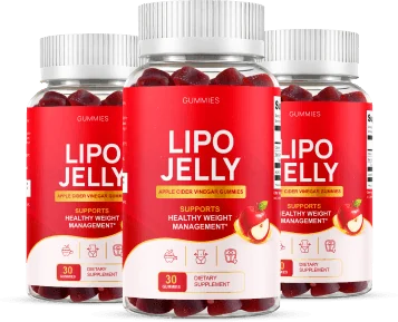 LipoJelly Gummies apple cider vinegar gummies three-bottle package