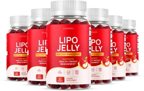 LipoJelly Gummies 6 Bottles package